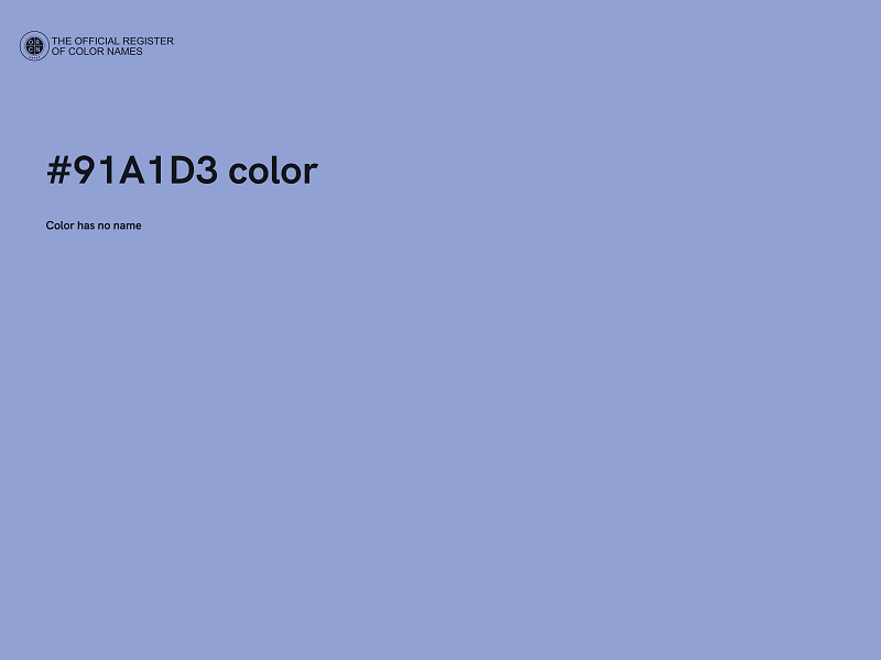 #91A1D3 color image