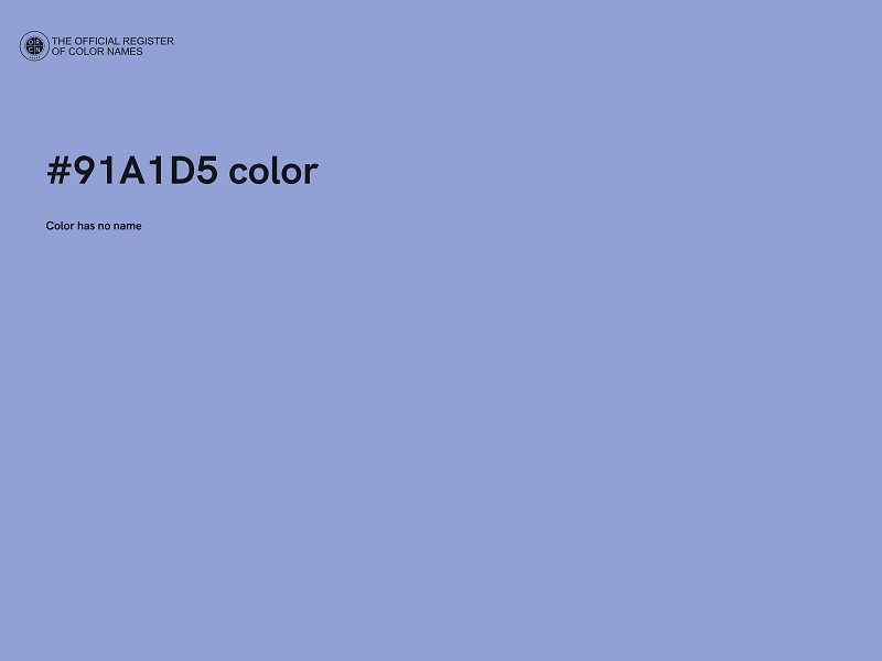 #91A1D5 color image