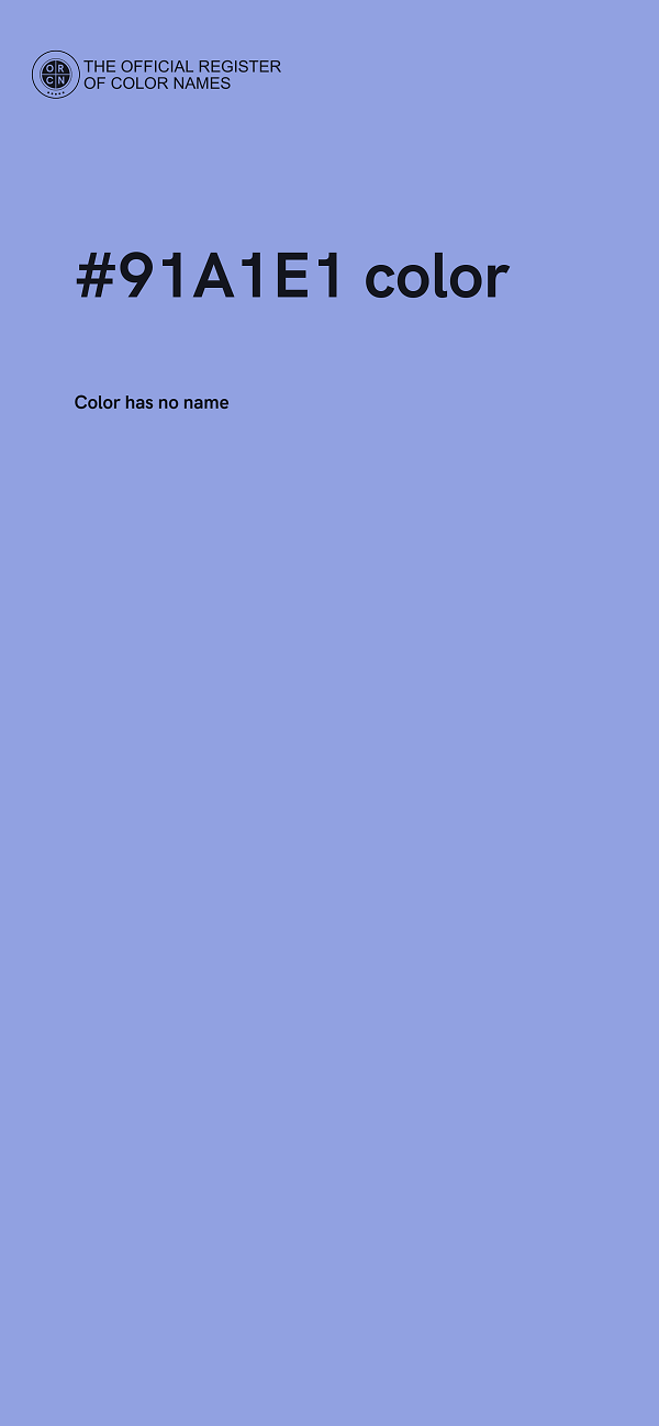 #91A1E1 color image