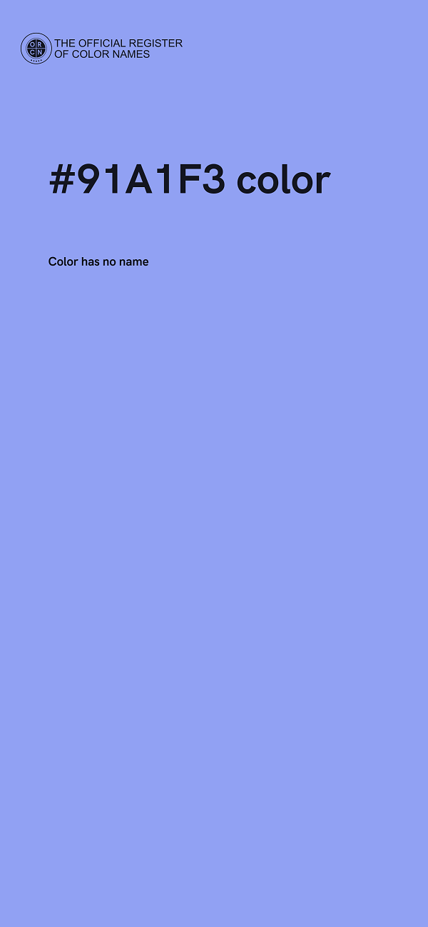 #91A1F3 color image
