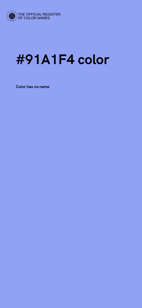 #91A1F4 color image