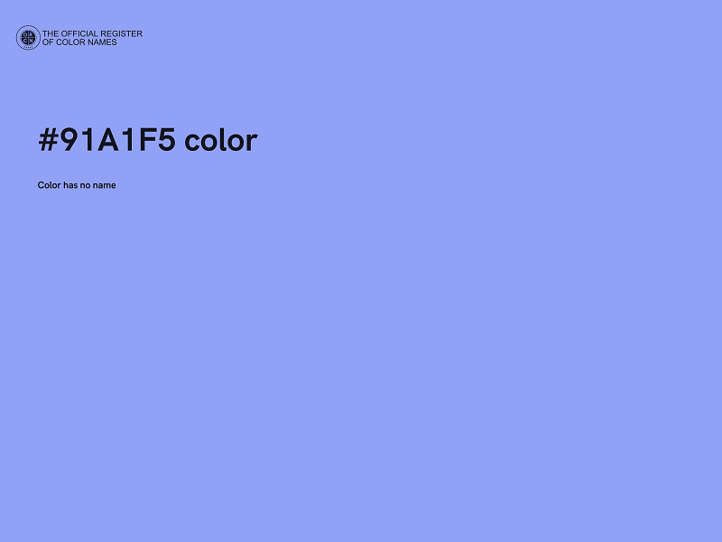 #91A1F5 color image