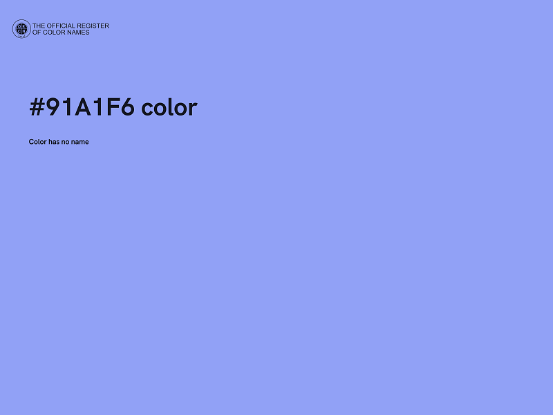 #91A1F6 color image