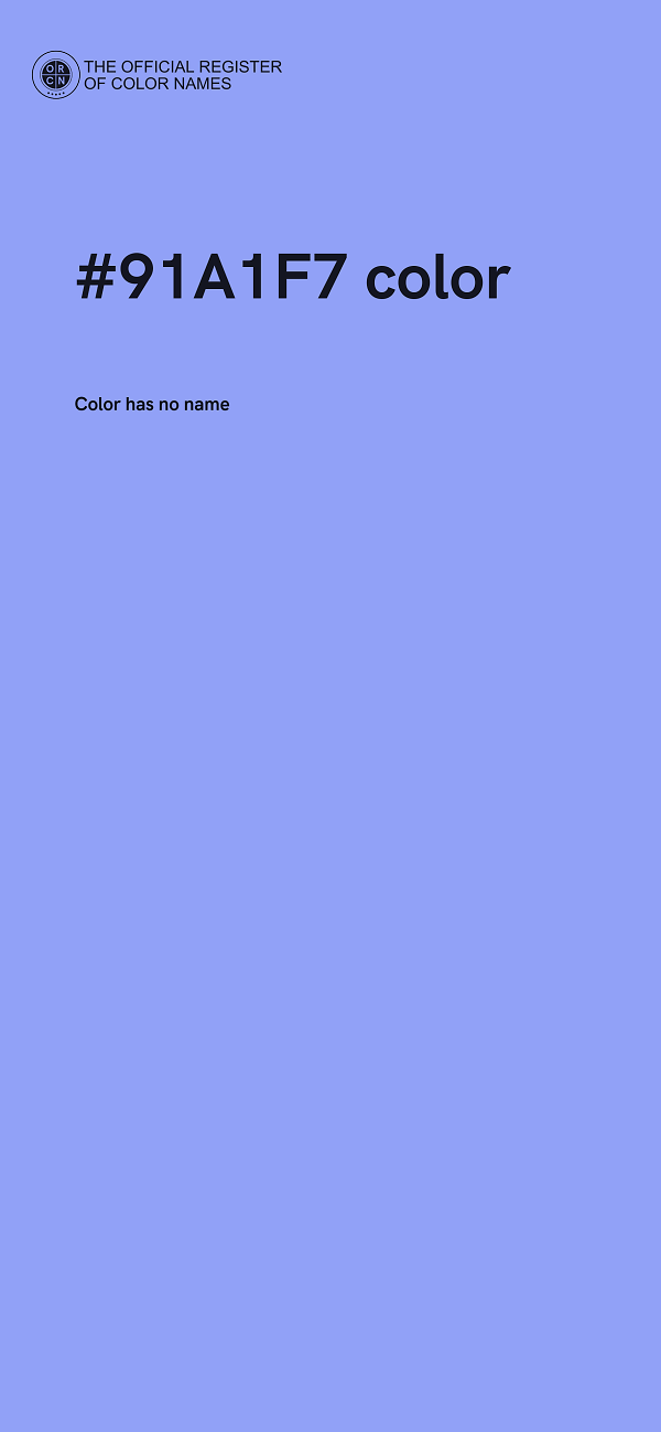 #91A1F7 color image