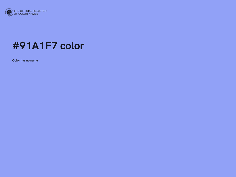#91A1F7 color image
