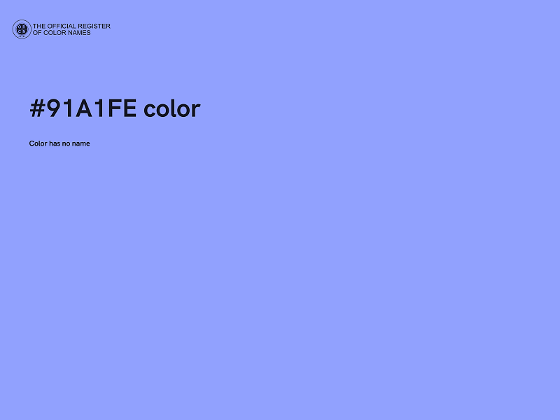 #91A1FE color image