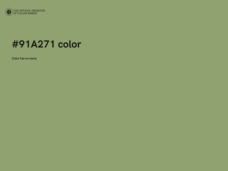 #91A271 color image