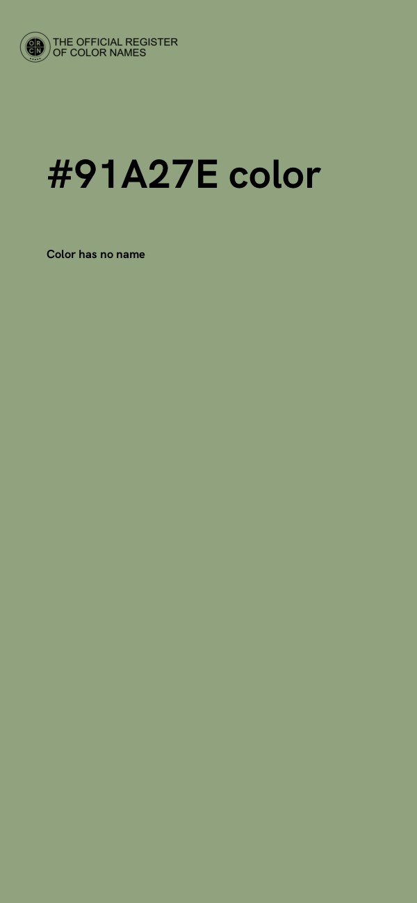 #91A27E color image