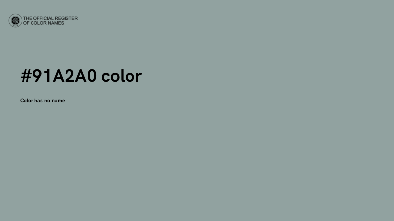 #91A2A0 color image