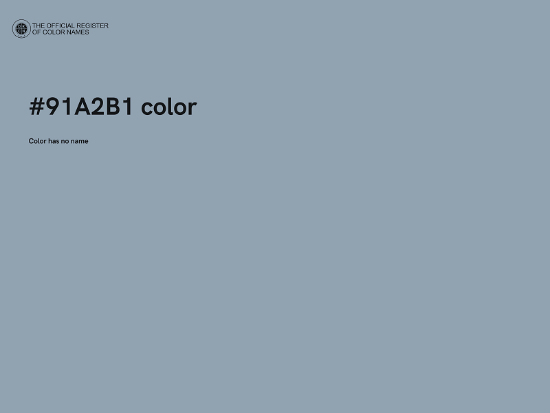 #91A2B1 color image