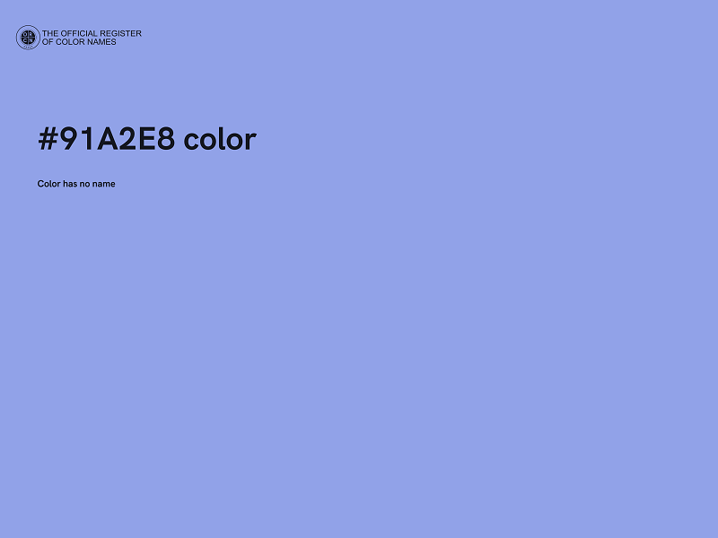 #91A2E8 color image