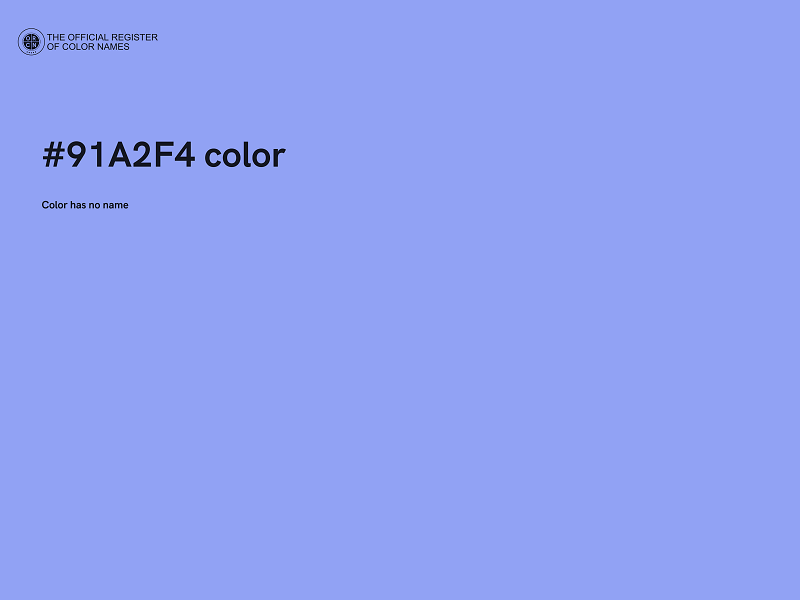 #91A2F4 color image