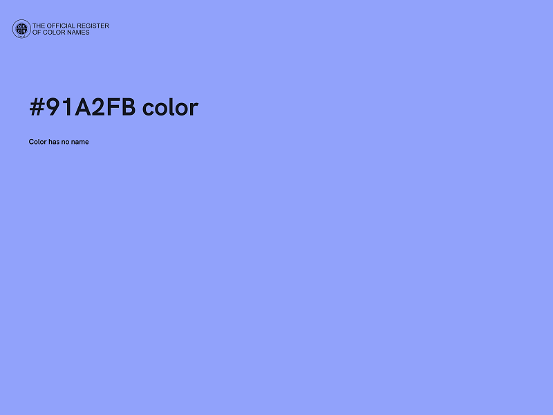 #91A2FB color image