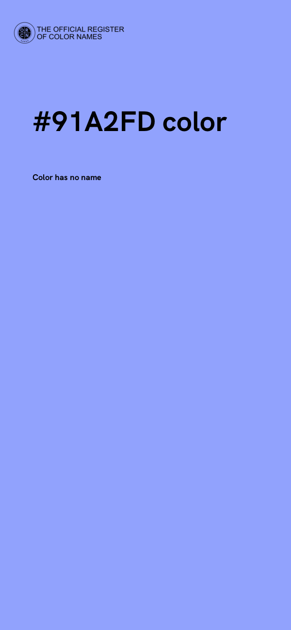 #91A2FD color image