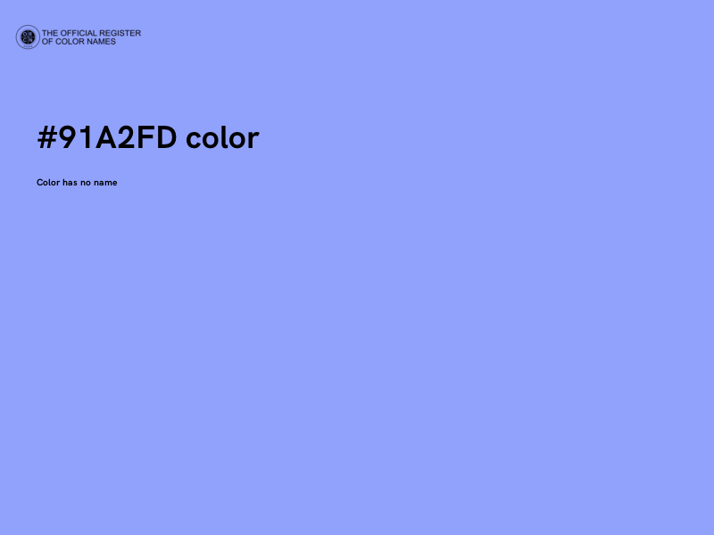 #91A2FD color image