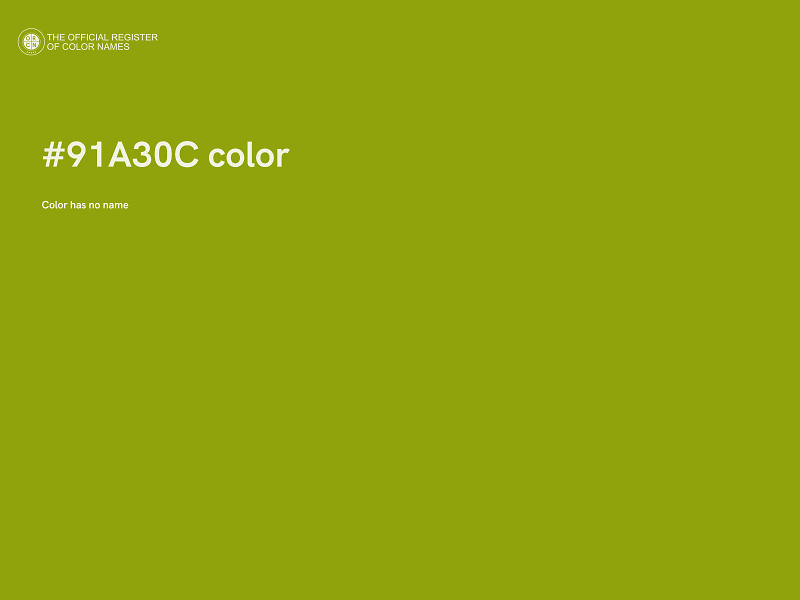 #91A30C color image