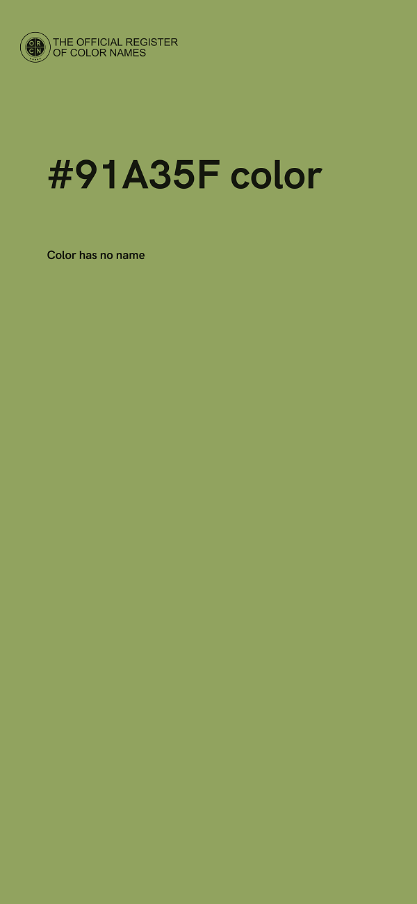 #91A35F color image