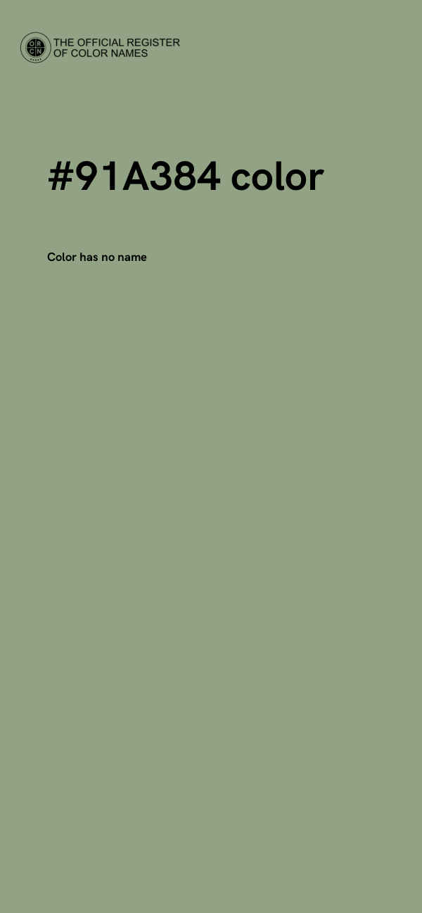 #91A384 color image