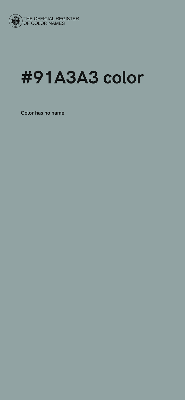 #91A3A3 color image