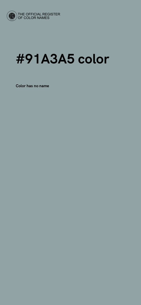 #91A3A5 color image