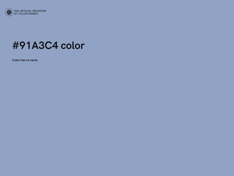 #91A3C4 color image