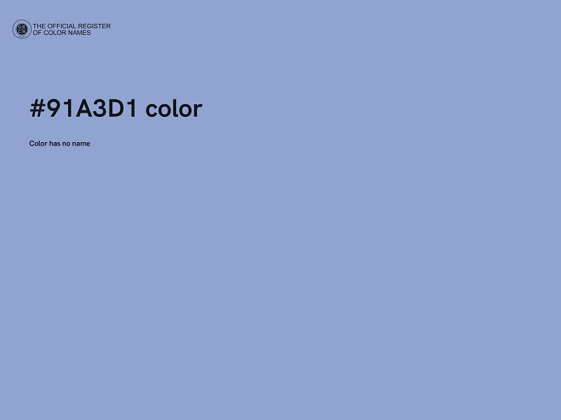 #91A3D1 color image