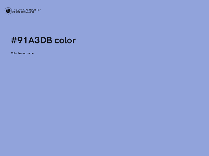 #91A3DB color image