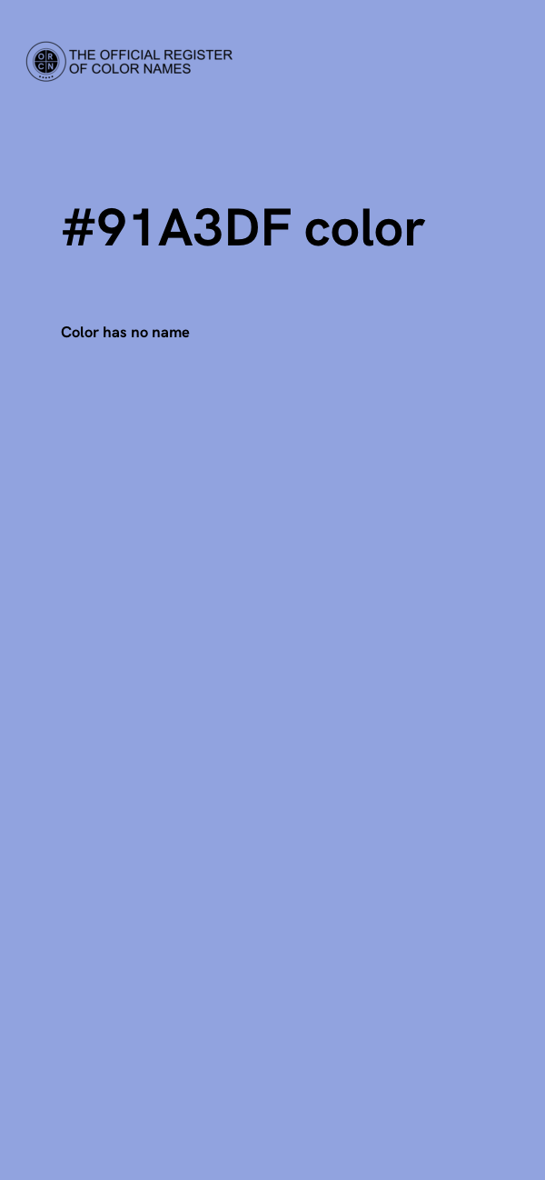 #91A3DF color image