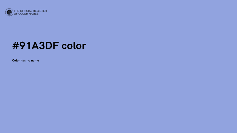 #91A3DF color image