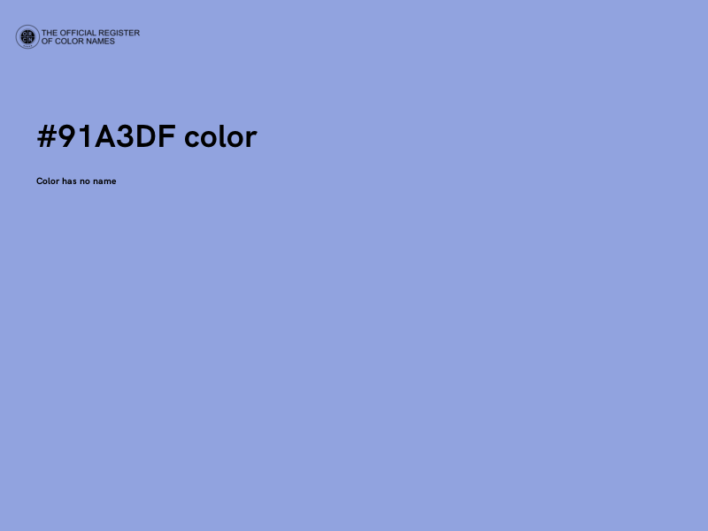 #91A3DF color image