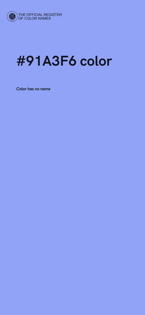 #91A3F6 color image