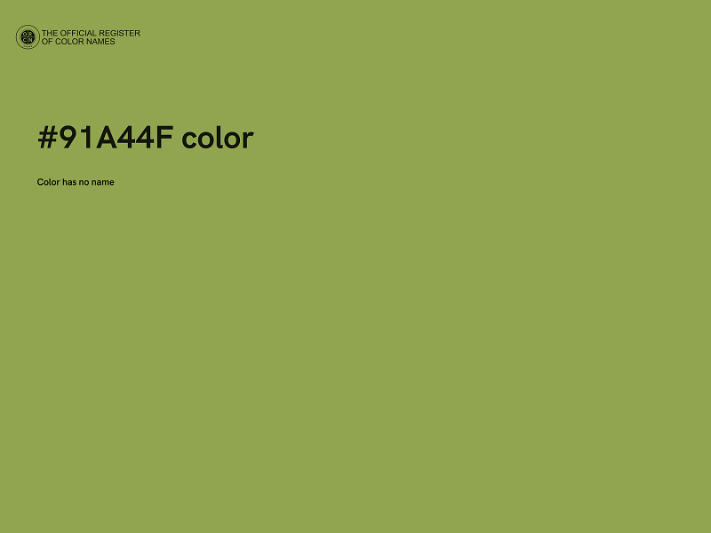 #91A44F color image