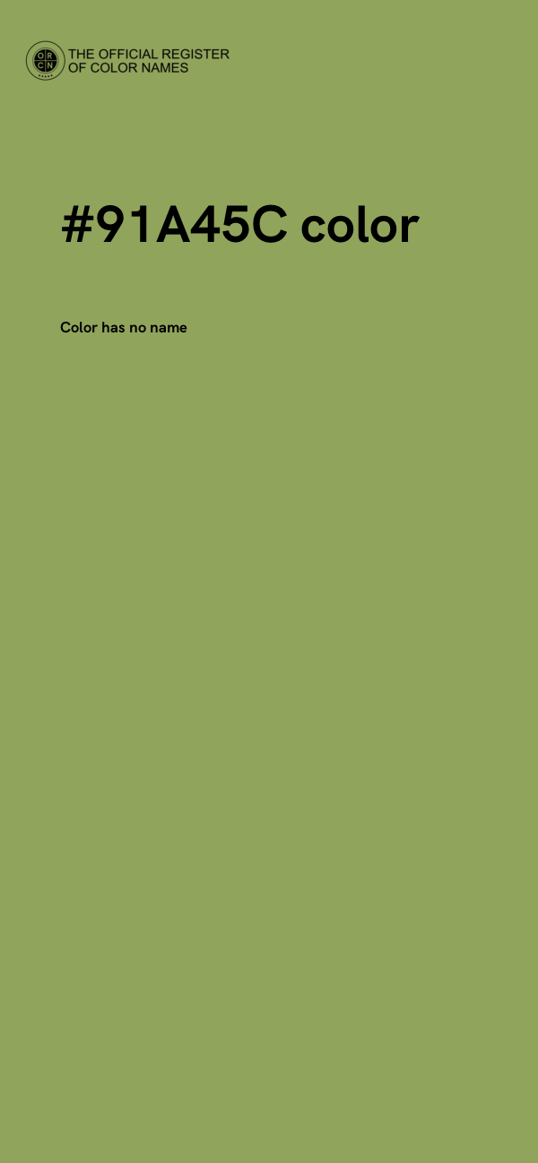 #91A45C color image
