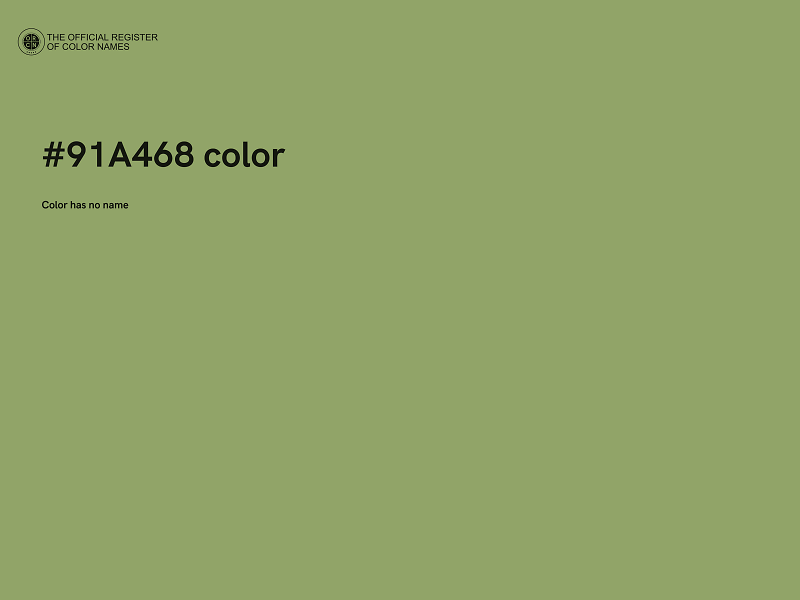 #91A468 color image