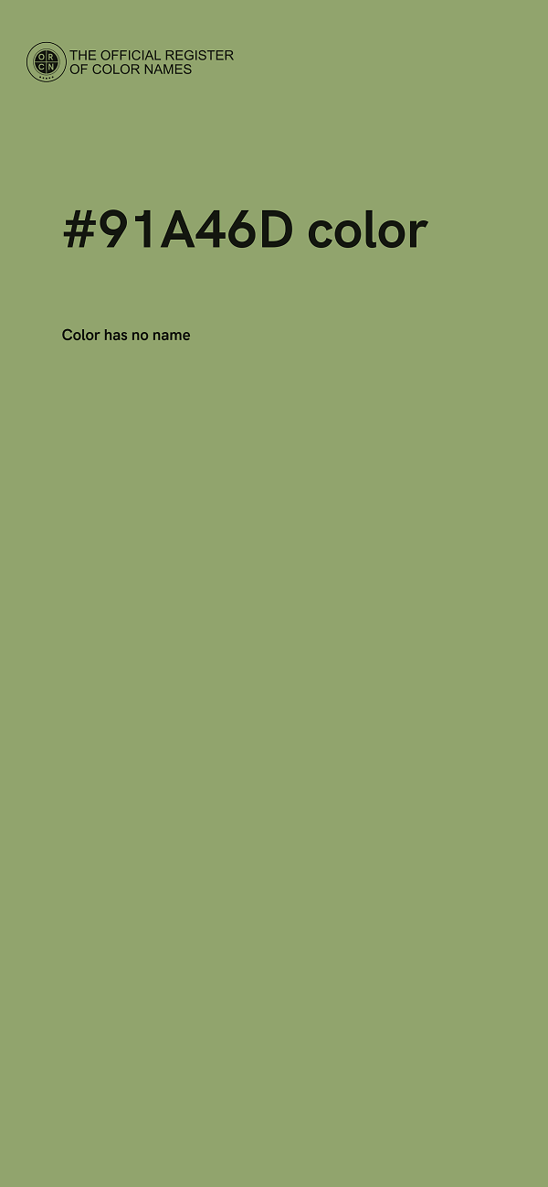 #91A46D color image