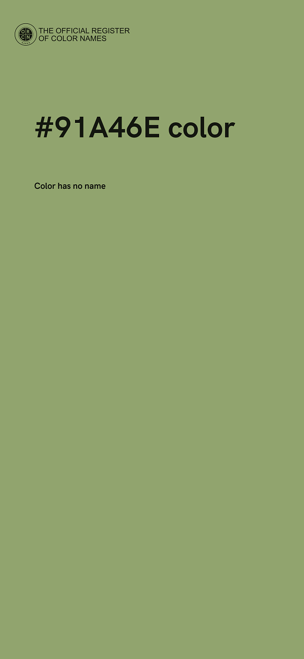 #91A46E color image