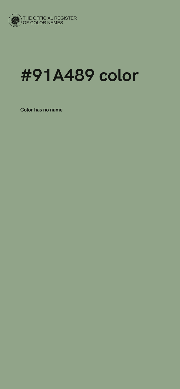 #91A489 color image