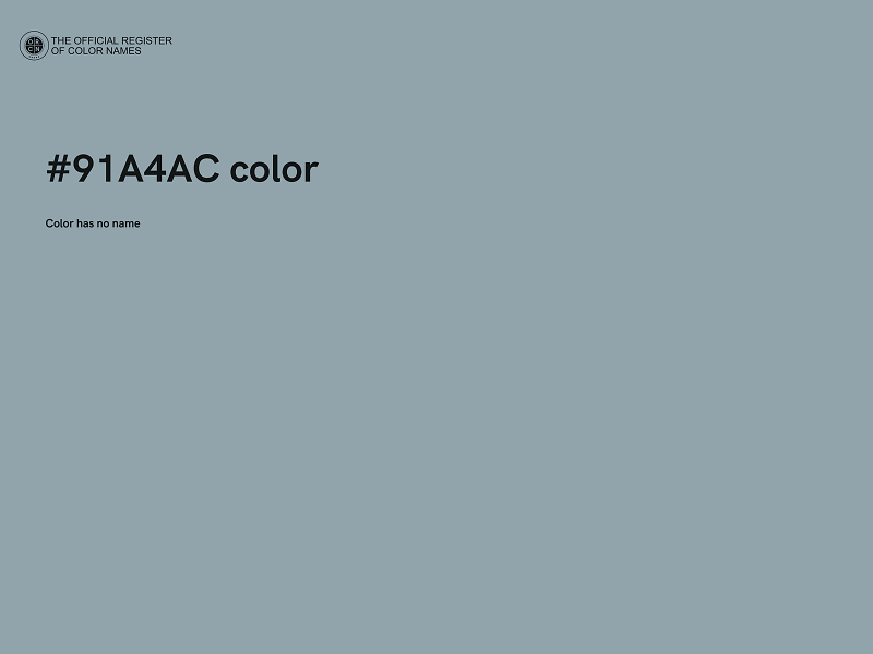 #91A4AC color image