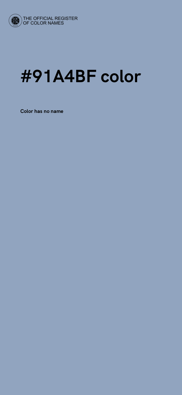 #91A4BF color image