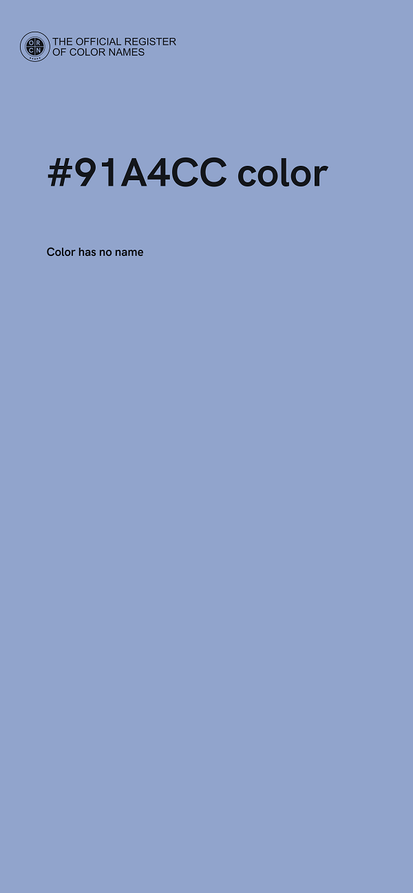 #91A4CC color image