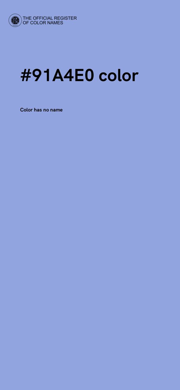 #91A4E0 color image