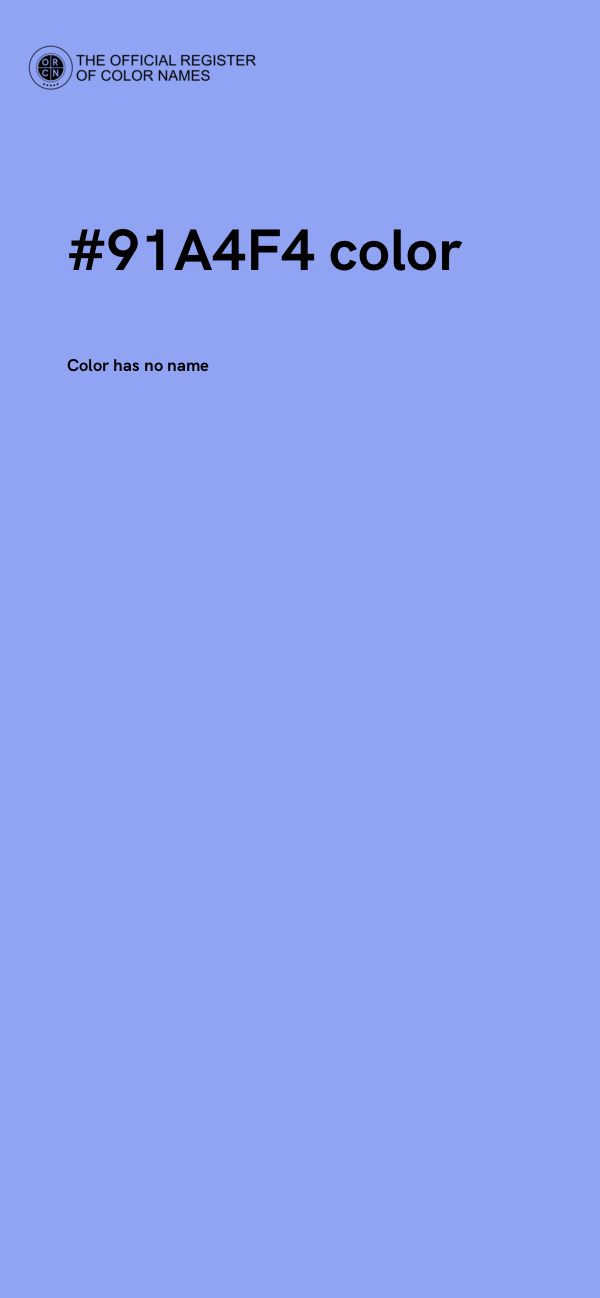 #91A4F4 color image