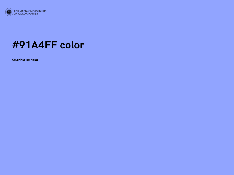 #91A4FF color image