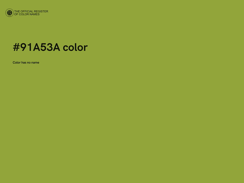 #91A53A color image