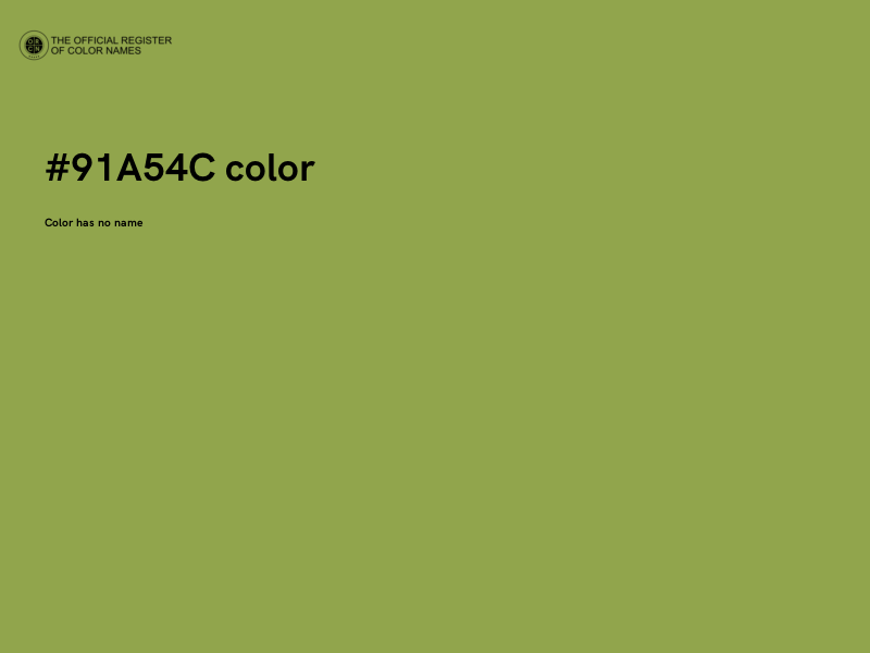 #91A54C color image