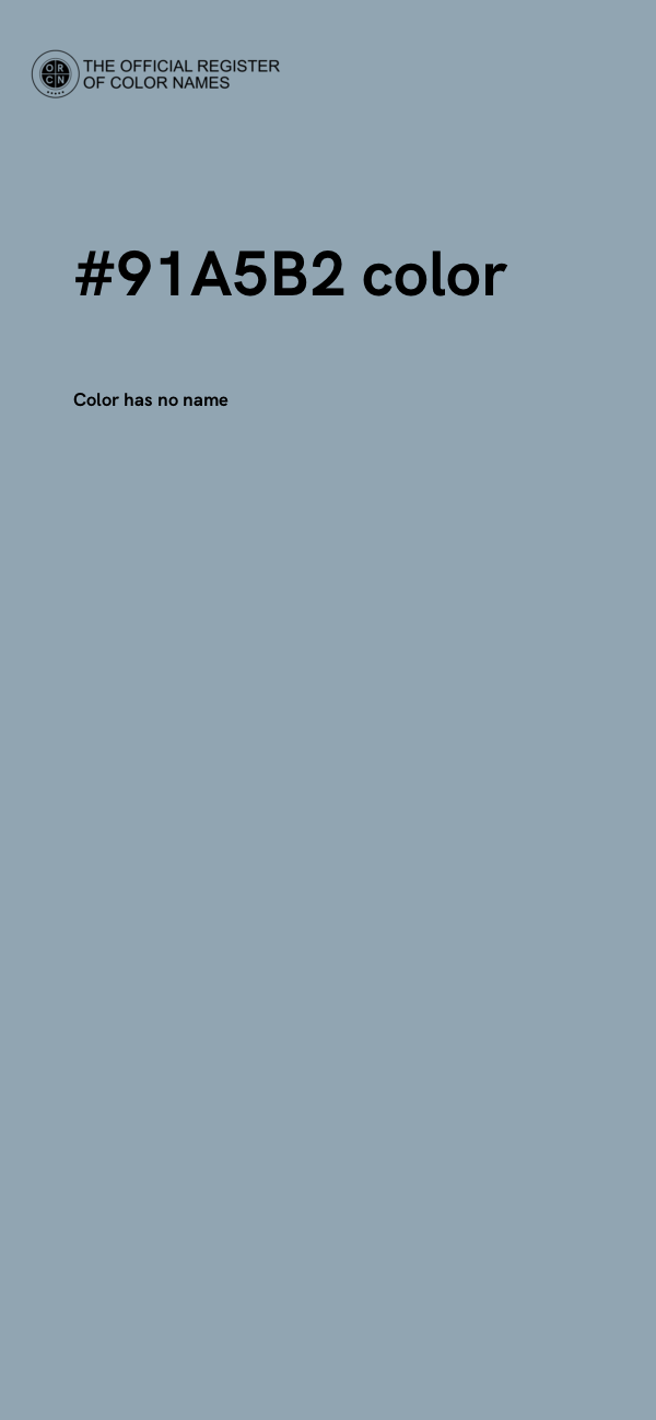 #91A5B2 color image