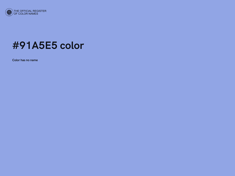 #91A5E5 color image
