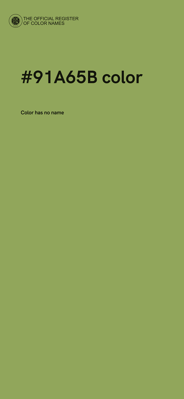 #91A65B color image
