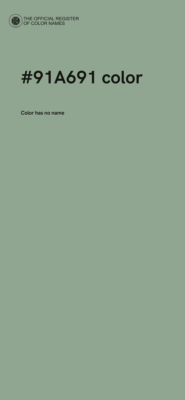 #91A691 color image