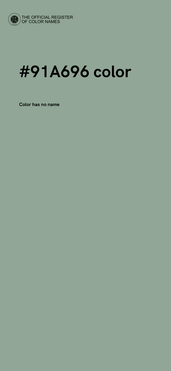 #91A696 color image